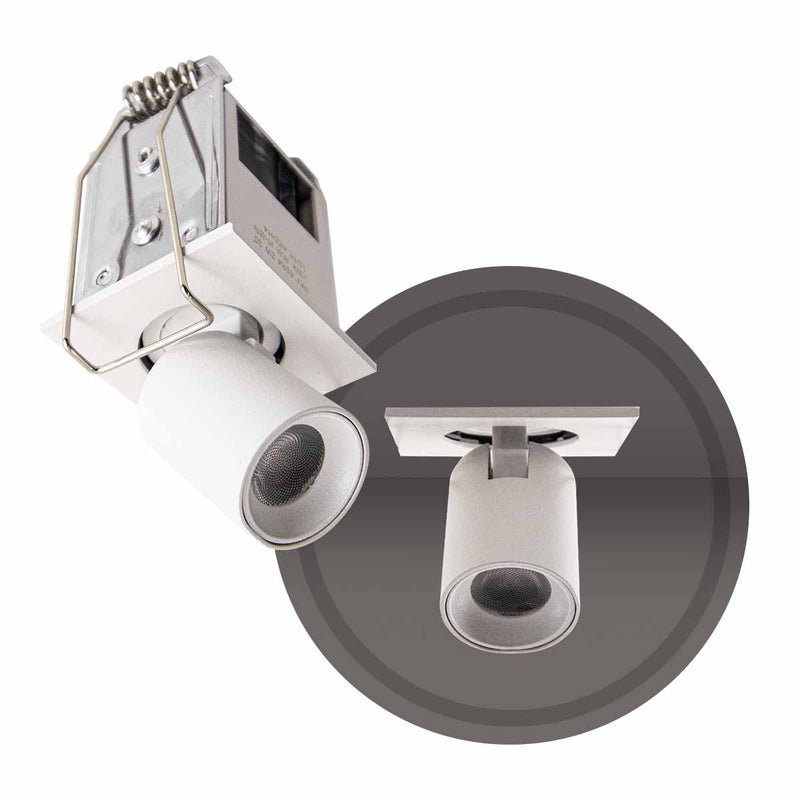 Spot LED Embutir Kawi Retrátil 2W 3000K IP20 IRC90 Nordecor ST3225