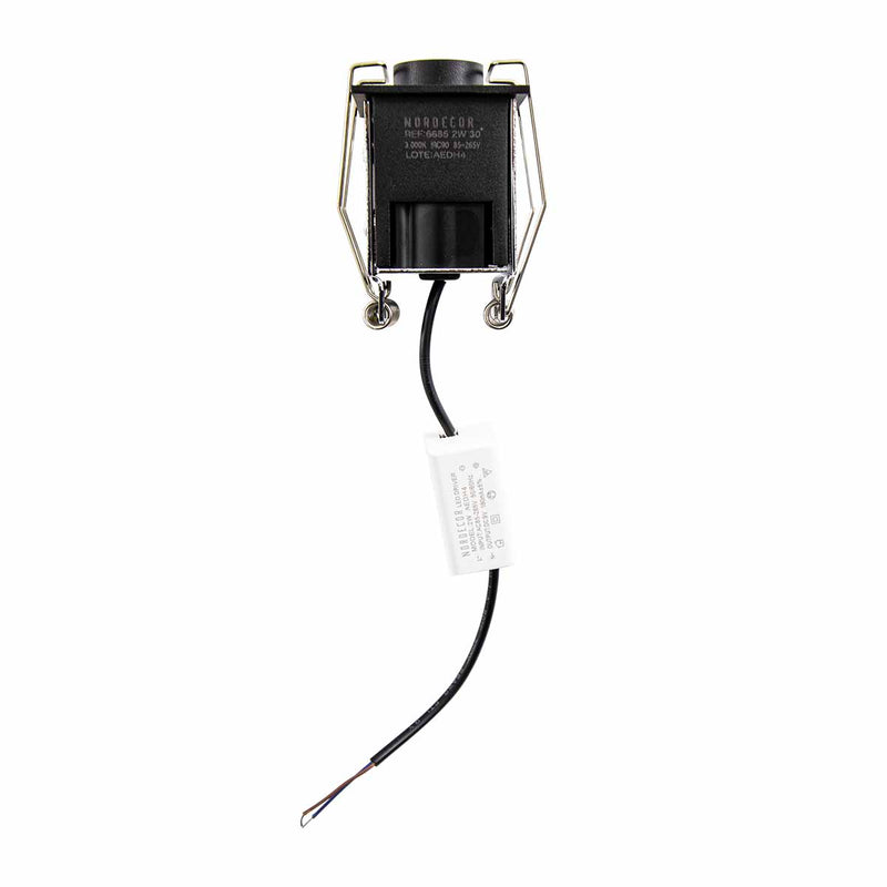 Spot LED Embutir Kawi Retrátil 2W 3000K IP20 IRC90 Nordecor ST3225