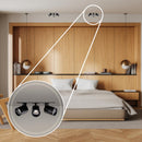 Spot LED Embutir Kawi Retrátil Triplo 6W 3000K IP20 IRC90 Nordecor ST3225-Nordecor-Starlumen