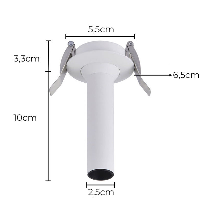 Spot LED Embutir LEA Direcionável 24° 13CM 5W 2700K NORDECOR ST2924-Nordecor-Starlumen