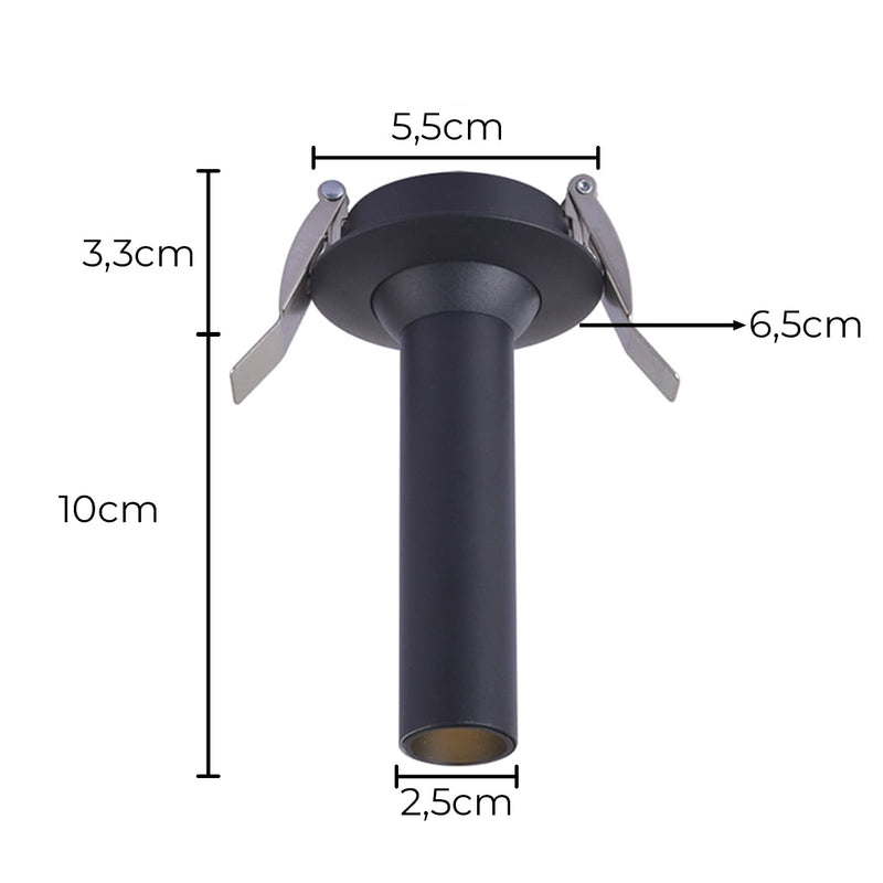 Spot LED Embutir LEA Direcionável 24° 13CM 5W 2700K NORDECOR ST2924-Nordecor-Starlumen