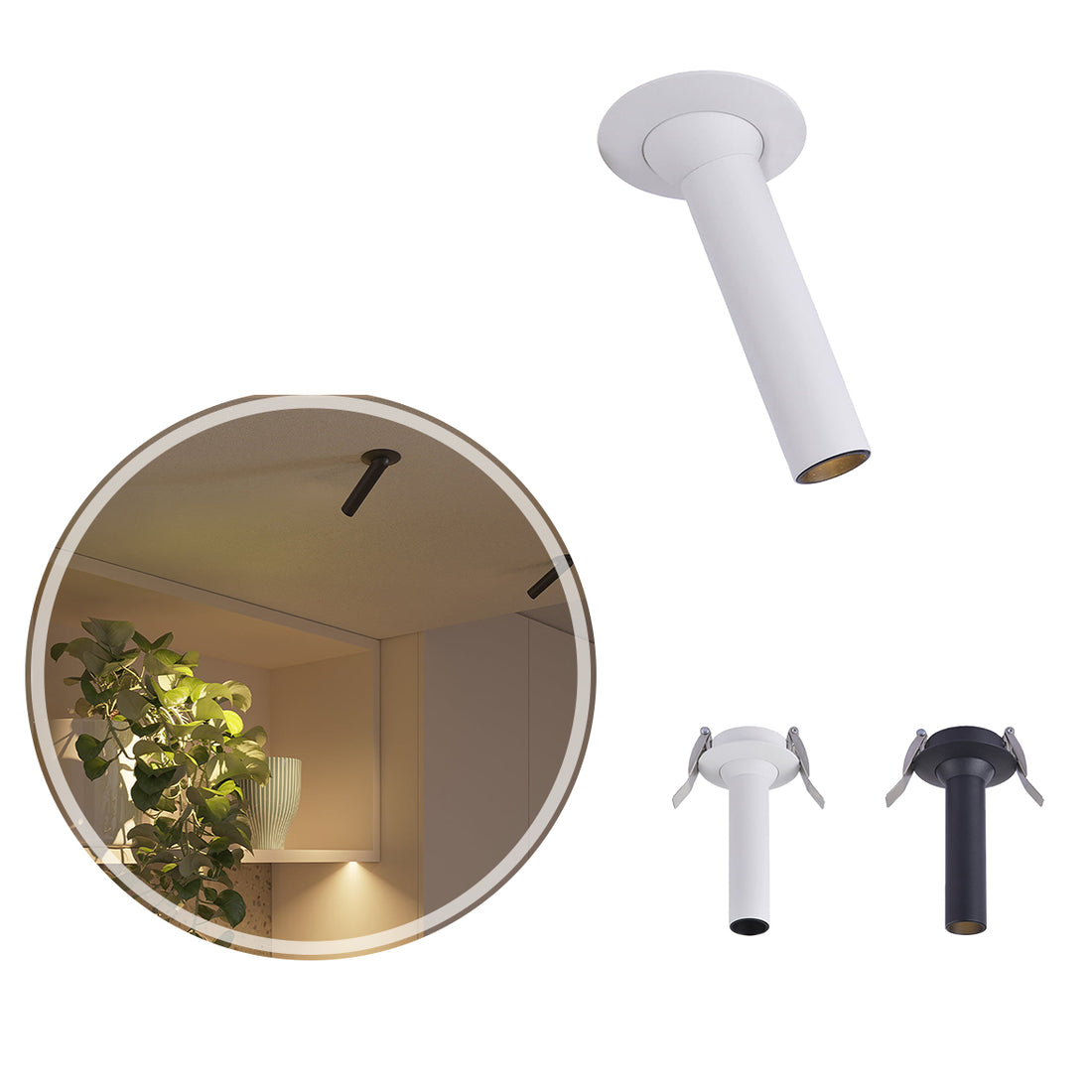Spot LED Embutir LEA Direcionável 24° 13CM 5W 2700K NORDECOR ST2924