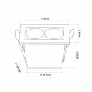 Spot LED Embutir Powerus 4W Luz Neutra 35° IRC90 Nordecor 6784 ST2990-Branco-Spots-Starlumen