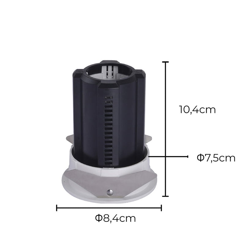 Spot LED Embutir Retrátil AIVA 24° 12W 2700K C/ Facho Direcionável a 360° Nordecor ST2925-Nordecor-Starlumen