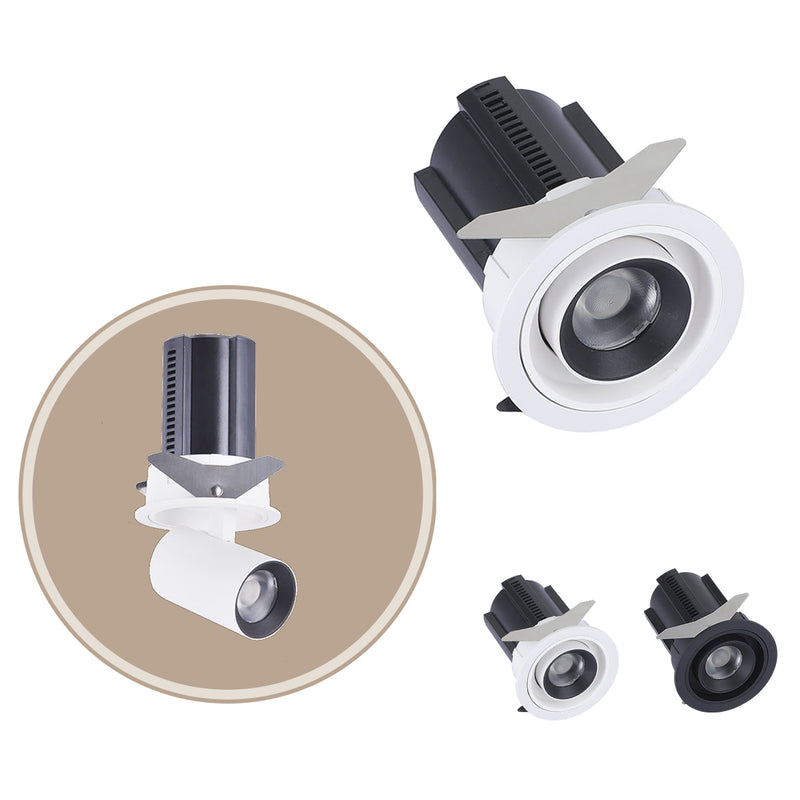 Spot LED Embutir Retrátil AIVA 24° 12W 2700K C/ Facho Direcionável a 360° Nordecor ST2925-Nordecor-Starlumen