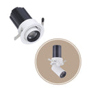 Spot LED Embutir Retrátil AIVA 24° 7W 2700K C/ Facho Direcionável a 360° Nordecor ST2925-Nordecor-Branco com Preto-Starlumen