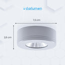 Spot LED Sobrepor Asis Redondo 5W 3000k IRC70 6169 Nordecor ST3137-Nordecor-Starlumen