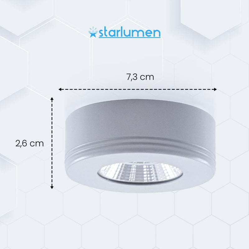 Spot LED Sobrepor Asis Redondo 5W 3000k IRC70 6169 Nordecor ST3137-Nordecor-Starlumen