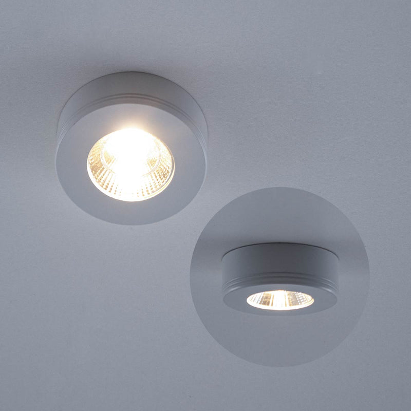 Spot LED Sobrepor Asis Redondo 5W 3000k IRC70 6169 Nordecor ST3137-Nordecor-Starlumen