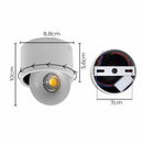 Spot LED Sobrepor Skel 7W 24° Luz Quente Nordecor ST3047-Nordecor-Starlumen