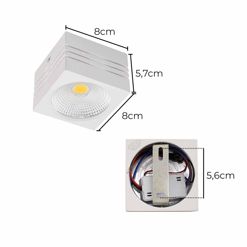 Spot LED Sobrepor Viena 36° 10W 3000K Nordecor 6142 ST3041-Nordecor-Starlumen