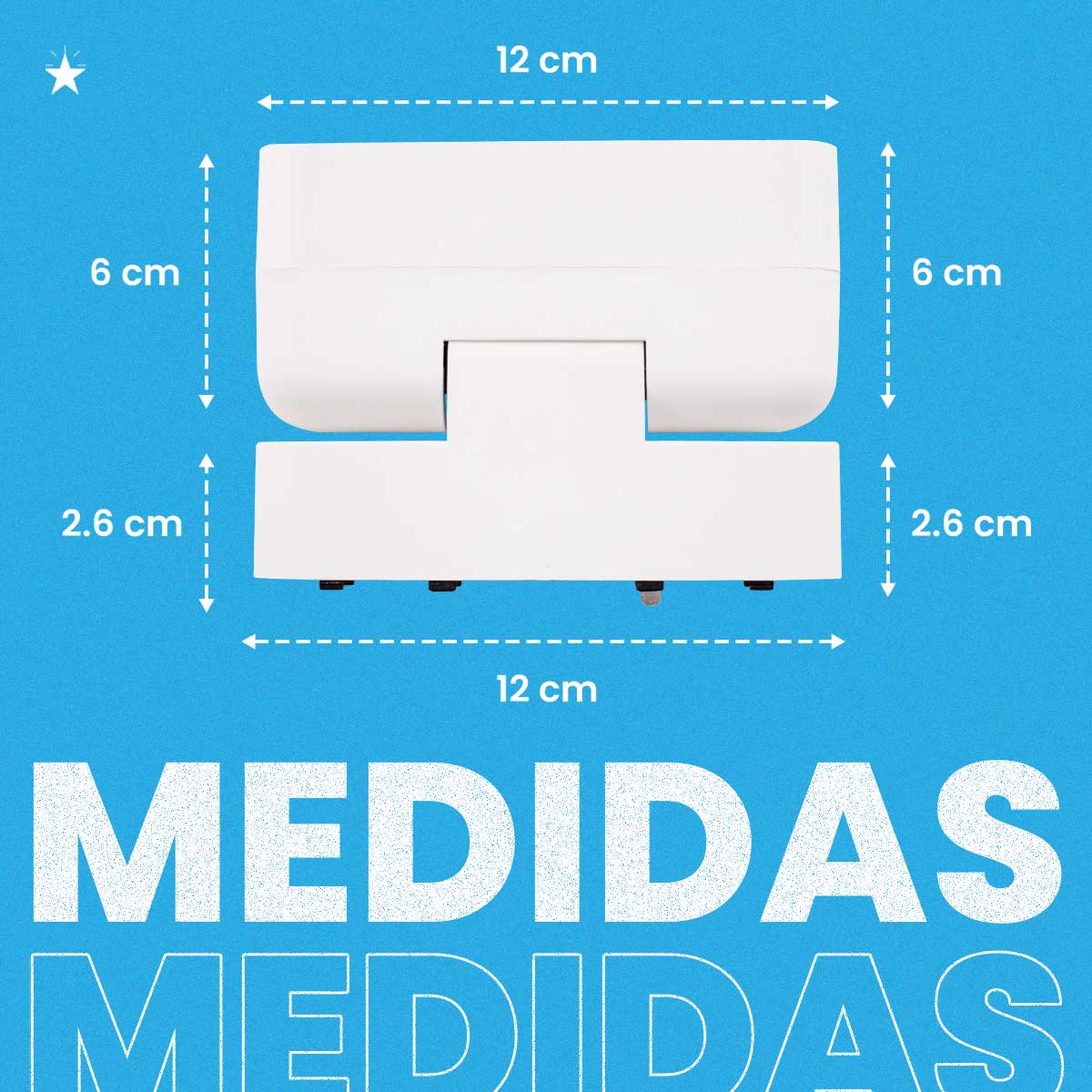 Spot Módulo LED Pontual kay Magnético 6W 3000k Branco p/Trilho Nordeco