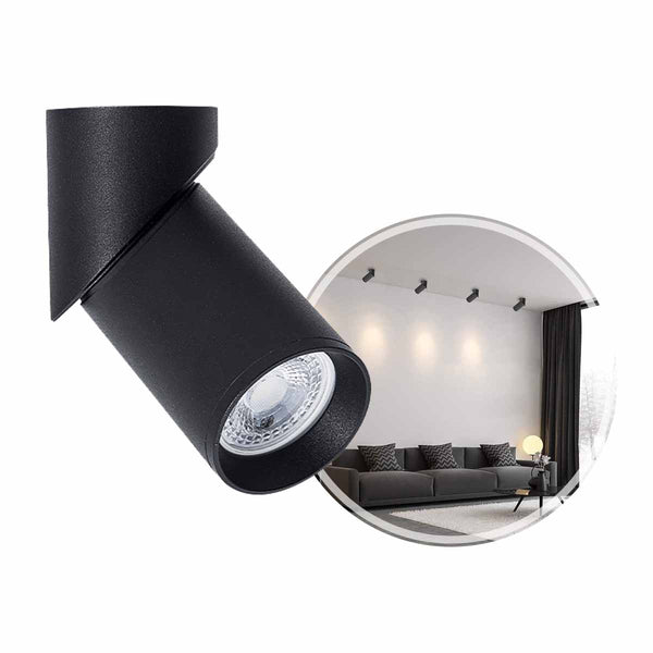 Spot Piere Sobrepor Direcionável p/ LED MR16 C/ Disco Anti-ofuscante Nordecor ST3018-Nordecor-Starlumen