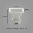 Spot Quadrado Embutir Branco LED 8W 60° Branco Quente Downlight SE 360.2227 ST2738-Save Energy-Starlumen