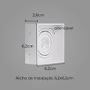 Spot Quadrado Embutir No Frame GU10 para minidicróica MR11 Branco Gaya ST2887-Starlumen-Starlumen