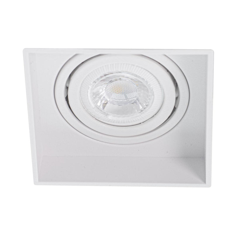 Spot Quadrado Embutir No Frame GU10 para minidicróica MR11 Branco Gaya ST2887-Starlumen-Starlumen