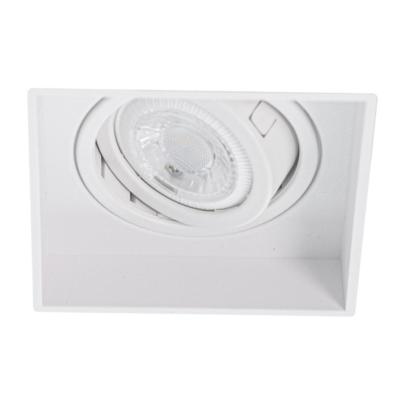 Spot Quadrado Embutir No Frame GU10 para minidicróica MR11 Branco Gaya ST2887-Starlumen-Starlumen