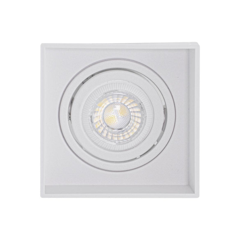 Spot Quadrado Embutir No Frame GU10 para minidicróica MR11 Branco Gaya ST2887-Starlumen-Starlumen