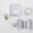 Spot Quadrado Embutir No Frame GU10 para minidicróica MR11 Branco Gaya ST2887-Starlumen-Starlumen