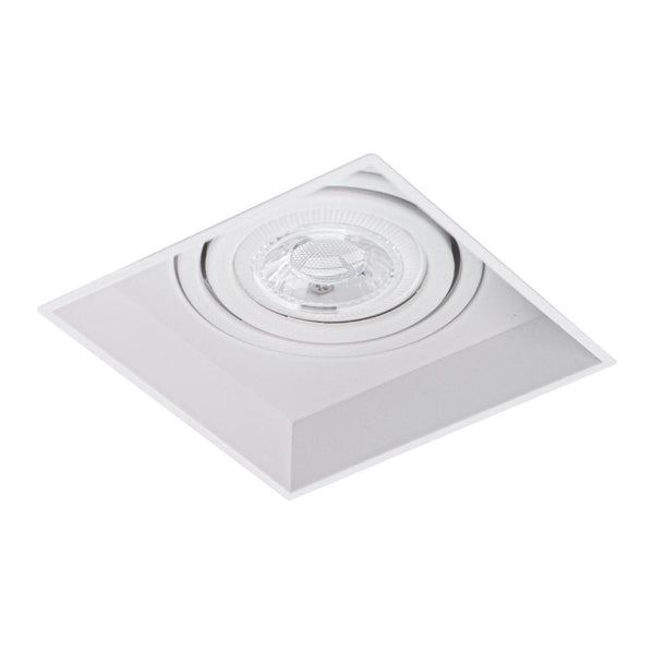 Spot Quadrado Embutir No Frame GU10 para minidicróica MR11 Branco Gaya ST2887-Starlumen-Starlumen
