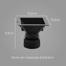 Spot Quadrado Embutir Preto LED 8W 60° Branco Quente Downlight SE 360.2224 ST2738-Save Energy-Starlumen