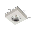 Spot Semi Embutido Quadrado em Aluminio p/ AR111 1XGU10 Lumavi ST3103-Lumavi-Starlumen
