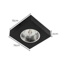Spot Semi Embutido Quadrado em Aluminio p/ AR111 1XGU10 Lumavi ST3103-Lumavi-Starlumen