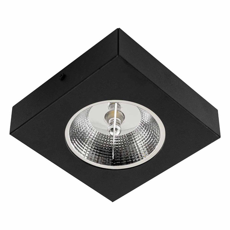 Spot Semi Embutido Quadrado em Aluminio p/ AR111 1XGU10 Lumavi ST3103-Lumavi-Preto-Starlumen