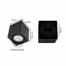 Spot Sobrepor Quadrado 7x7cm em ABS P/ MR16 GU10 SZ390S ST3027-Starlumen-
