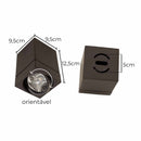 Spot Sobrepor Quadrado 9,5x9,5cm em ABS P/ AR70 GU10 SZ292/3S ST3029-Starlumen-