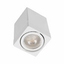 Spot Sobrepor Quadrado 9,5x9,5cm em ABS P/ PAR20 E27 SZ292/2S ST3032-Starlumen-Branco-
