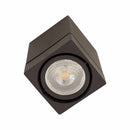Spot Sobrepor Quadrado 9,5x9,5cm em ABS P/ PAR20 E27 SZ292/2S ST3032-Starlumen-Marrom-