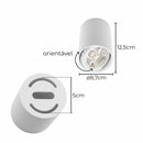 Spot Sobrepor Redondo 8,7cm em ABS P/ AR70 GU10 SZ293S ST3034-Starlumen-