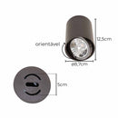 Spot Sobrepor Redondo 8,7cm em ABS P/ AR70 GU10 SZ293S ST3034-Starlumen-