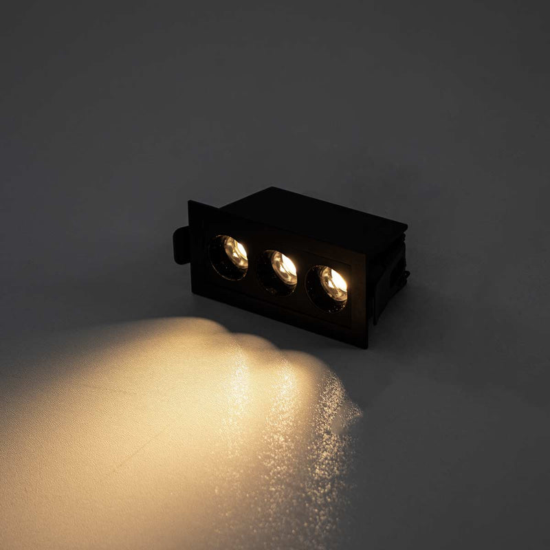 Spot Triplo Downlight Powerus Embutir 38° LED 6W Br. Quente 540lm NORDECOR ST2991-Nordecor-Starlumen