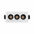 Spot Triplo Downlight Powerus Embutir 38° LED 6W Br. Quente 540lm NORDECOR ST2991-Nordecor-Starlumen