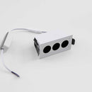 Spot Triplo Downlight Powerus Embutir 38° LED 6W Br. Quente 540lm NORDECOR ST2991-Nordecor-Starlumen