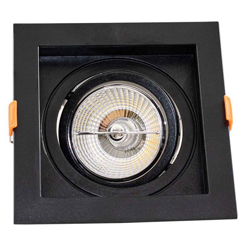 Spot de Embutir FLEA Quadrado 1xGU10 P/ Lâmpada AR70 Nordecor ST3104-Nordecor-Starlumen