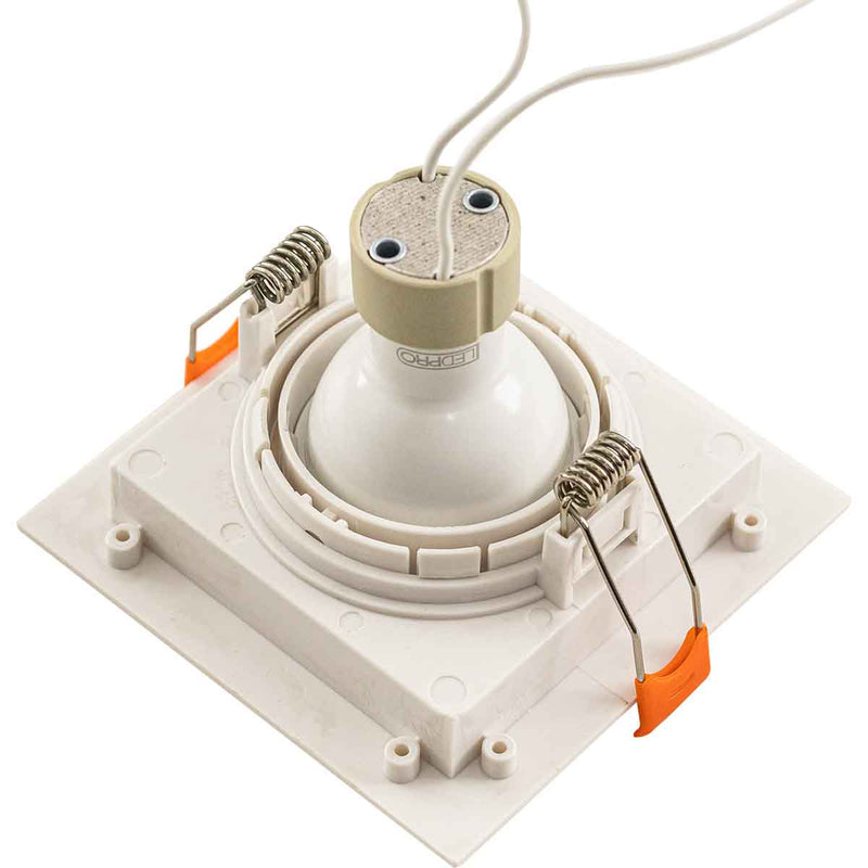 Spot de Embutir FLEA Quadrado 1xGU10 P/ Lâmpada MR16 Nordecor ST3104-Nordecor-Starlumen