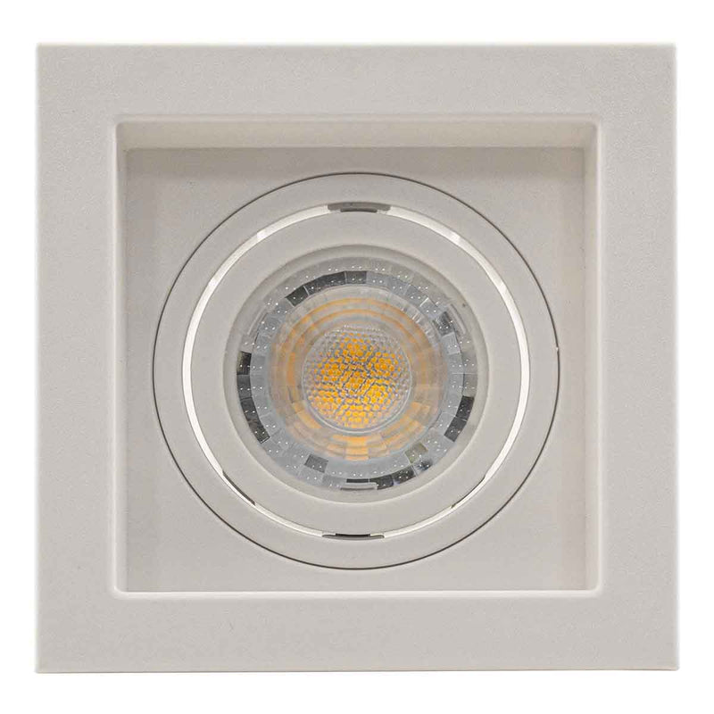 Spot de Embutir FLEA Quadrado 1xGU10 P/ Lâmpada MR16 Nordecor ST3104-Nordecor-Branco-Starlumen