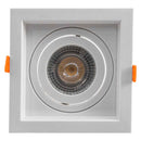Spot de Embutir FLEA Quadrado Branco 1xE27 P/ Lâmpada PAR20 Nordecor 6190 ST3104-Nordecor-Starlumen