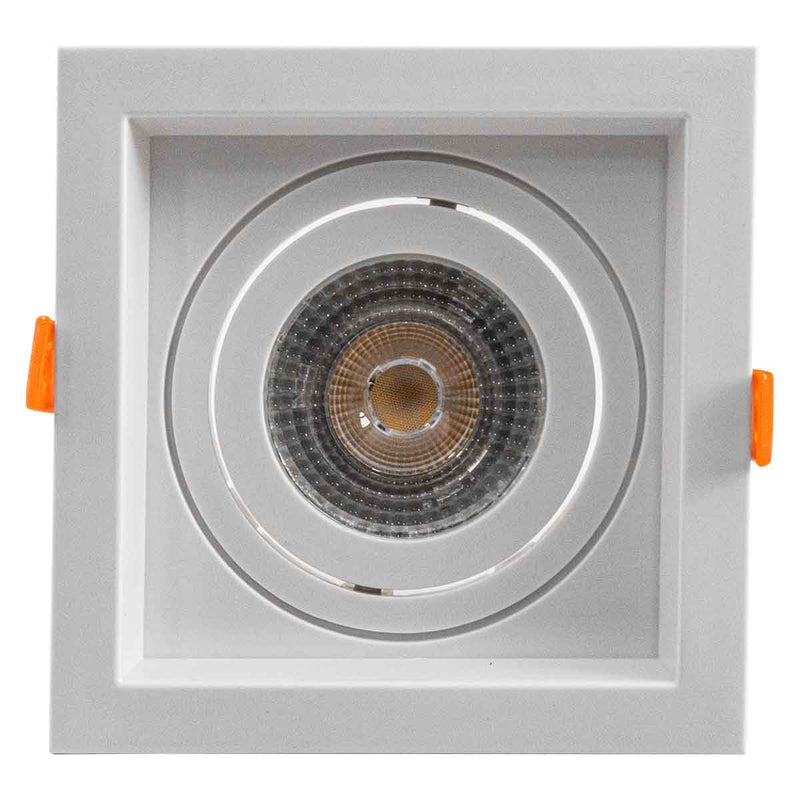 Spot de Embutir FLEA Quadrado Branco 1xE27 P/ Lâmpada PAR20 Nordecor 6190 ST3104-Nordecor-Starlumen