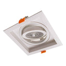 Spot de Embutir FLEA Quadrado Branco 1xE27 P/ Lâmpada PAR20 Nordecor 6190 ST3104-Nordecor-Starlumen