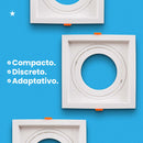 Spot de Embutir FLEA Quadrado Branco P/ PAR30 E27 6193 Nordecor ST3104-Nordecor-Starlumen