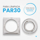Spot de Embutir FLEA Quadrado Branco P/ PAR30 E27 6193 Nordecor ST3104-Nordecor-Starlumen