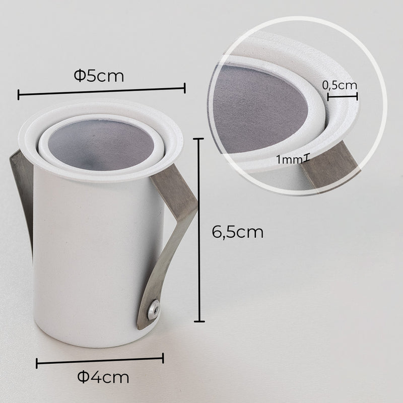 Spot de Embutir Micro borda 5cm P/ LED MR11 GU10 4445 Vettro ST2934-Vettro Lucci-Starlumen