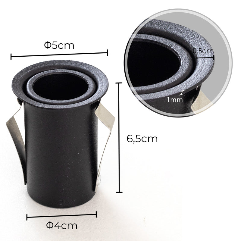 Spot de Embutir Micro borda 5cm P/ LED MR11 GU10 4445 Vettro ST2934-Vettro Lucci-Starlumen