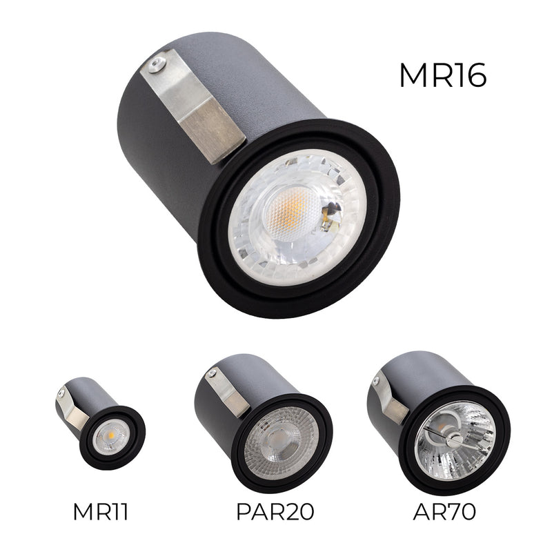 Spot de Embutir Micro borda 6,5 cm P/ LED MR16 GU10 ST2934-Vettro Lucci-Starlumen