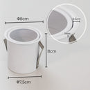 Spot de Embutir Micro borda 8cm P/ LED AR70 GU10 4448 Vettro ST2934-Vettro Lucci-Starlumen