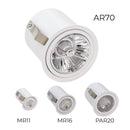 Spot de Embutir Micro borda 8cm P/ LED AR70 GU10 4448 Vettro ST2934-Vettro Lucci-Starlumen